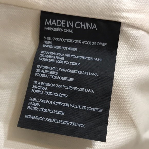 Club Monaco Wool Blend Glen Plaid Blazer Size 8 - Picture 15 of 15